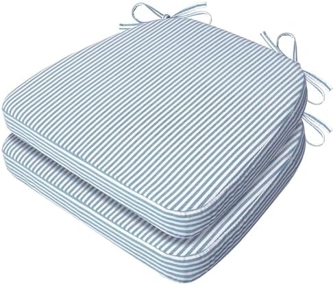 AAAAAcessories Chair Cushions for Dining Chairs, 17 x 16 x 2 in, Set of 2 by AAAAAcessories