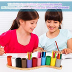 Wooden Colored Pencil Holder, Crayon Organizer - Image 4