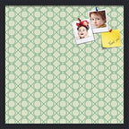 PinPix 22x22 inch Cork Bulletin Board. This Decorative Framed Pin Board Comes with Diamond Pattern in Green Design and Satin Black. Ideal for Home, Office Decor or School (PinPix-586) by PinPixBulletinBoards