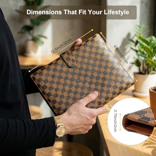 Professional Padfolio Portfolio Binder,Faux Leather Business Portfolio Organizer for Men & Women, Includes File Pockets, Card Holders, Pen Loop & Resume Holder for Interviews - Image 3