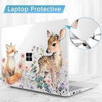 Mektron Case for 13.8" Microsoft Surface Laptop 8/7 (2026/2024) Surface Laptop 13.8 Inch Cover Fits Model 2036, Keyboard Cover +Screen Protector +Dust Plugs, Fox and Deer - Image 7