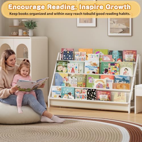 4-Tier Extended Kids Bookshelf, Book Shelf for kids rooms，bookshelf for kid - Image 6