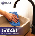 Microfiber Wholesale Pronto Cloths, Dual-Sided Microfiber Cleaning Towels, Soft Plush & Scrub Cloths for Dusting, Scrubbing, Kitchen, Windows & Car Detailing, Absorbent Bulk 50-Pack Multicolor - Image 5