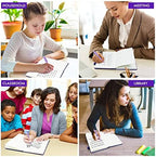 feela 12 Pack Notebooks Journals Bulk, Hardcover Notebook Classic Ruled Journal Set with Pen Holder for School Business Work Travel Writing, with 12 Black Pens, 120 GSM, 5.1”x8.3”, A5, Purple - Image 7