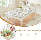 LovePads Floral Table Cover Protector 40 x 66 Inch, 1.5mm Thick Plastic Mat - Image 2