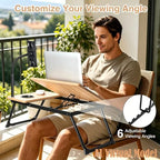 Lap Desk with Tablet Holder for Bed and Sofa, Wood Fin - Image 5