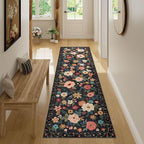 DUKINO 2x7 Runner Rug for Hallway, Washable Runner Rug Non Slip, Black - Image 4