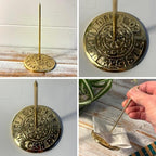 Solid Brass Vintage Receipt Spike – Heavy Duty Bill Fork Holder, Classic Paper Spike for Restaurant, Office, Home – Retro Paperweight & Memo Organizer - Image 4