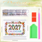 icceemee 2027 Calendar Desk Calendar DIY Diamond Painting Art with Animals theme Calendar, Monthly Flip Planner with To-Do List, Handmade Craft for Office & Home Decor Gift - Image 2