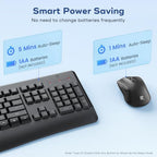 Redragon Wireless Keyboard and Mouse Combo,Keyboard with Wrist Rest BS-8804 - Image 5
