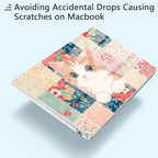 for New MacBook Air 13 inch Case 2026 M5 2025 M4 2024 M3 Chip– Aesthetic Lightweight Cute Design Clear Hard Shell 6-in-1 Bundle with TPU Keyboard Cover & 2X OTG Adapters, Lovely Cat - Image 3