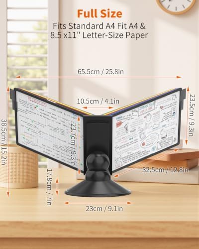 Desk Reference Organizer, Document Display Holder, Colored/Horizontal - Image 3