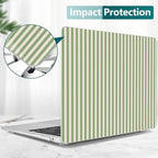DONGKE Case for MacBook Air 13 Inch (2021-2018 Models A2337 M1/A2179/A1932), Green Stripes Hard Shell Case with Keyboard Protector, Compatible with Retina Display and Touch ID - Image 7