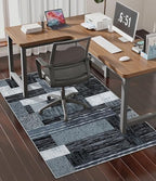 chakme Office Chair Mat for Hardwood Floor, 48"x36" Easy Glide Computer Desk Mat Protector for Rolling Chair Under Desk Rug Nonslip Backing, Machine Wash, (Jigsaw) by CHAKME
