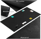 CENNBIE MAX220 86.6" x 39.4" Leather Desk Mat Protector, Extra Large Leather Desk Pad for Full Desk - XXL Super Large Mouse Pad (Black) - Image 4