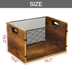 Hanging File Folder Organizer Filing Box with Handles File Organizer Holder for Desk Space-Saving Storage Bin for Letter Size – Open Design for Quick Access & Efficient Organization - Image 7