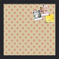 PinPix 14x14 inch Cork Bulletin Board. This Decorative Framed Pin Board Comes with Diamonds in Red and Yellow Design and Satin Black. Ideal for Home, Office Decor or School (PinPix-333) by PinPixBulletinBoards