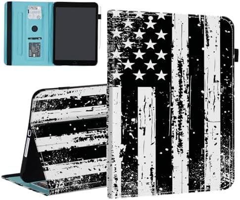 Case for Samsung Galaxy Tab S10 FE Plus 13.1 Inch 2025 Model (SM-X620/X626),Card Slot PU Leather TPU Case Pen Holder Auto Wake Sleep,Vintage American Flag by Unknown