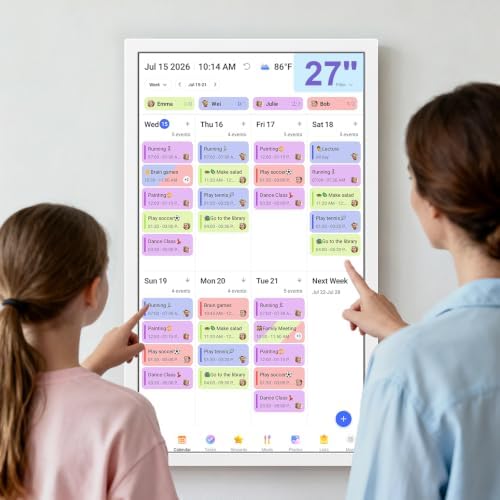 27" Smart Digital Calendar, Family Chore Chart & Photo Frame - Image 3