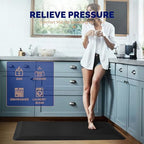 FEATOL Anti Fatigue Mat for Standing Desk & Kitchen Floor, 9/10 Extra Thick - Image 4