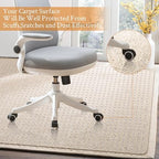 KMAT Office Chair Mat for Carpet, Computer Desk Mat - Image 3