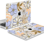 Mektron Case for MacBook Pro 16 Inch A2141 Cover 2019 Release 16" with Liquid Retina Display/Touch ID, Plastic Hard Shell with Keyboard Skin & Screen Protector & Dust Plug, Abstract Floral - Image 5