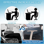 MINUPWELL 6" Gel Seat Cushion Extra Thick, 2 Layers Memory Foam Adult Booster Seat Cushion, Thick Wheelchair Cushions, Thick Adult Booster seat Chair Cushion for Car Seat - 18x16x6in -（Black） - Image 6