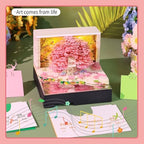 3D Calendar 2027,3D Desk Calendar Memo Pad 2027,3D Art Calendar Memo Pad 2027,Time Piece calendars 2027,3D Paper Art Notepad,Music Tree Desktop Decoration,New Year,Christmas Gift (Music Tree (Pink)) - Image 5