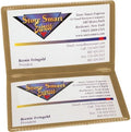 STORE SMART - Metallic Gold Folding Business Card Holders - 25 Pack - Polypropylene Plastic (RPP2915GD-25) by StoreSMART
