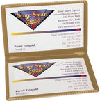 STORE SMART - Metallic Gold Folding Business Card Holders - 25 Pack - Polypropylene Plastic (RPP2915GD-25) by StoreSMART