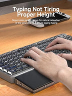 Hagibis Keyboard Wrist Rest Pad with Partition Storage Case, Magnetic Top Cover Ergonomic Soft Memory Foam, Anti-Slip Rubber Base for Computer Keyboard, Laptop, Office, Home (Black Magnetic) - Image 5