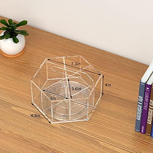 360° Rotating Marker Organizer Holder, Acrylic Pen Pencil Cup Storage - Image 7