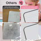 Dry Erase Boards 6 Pack, Double Sided Magnetic Small Whiteboards with Lines for Kids, Students, Teacher & Classroom Pack, Including 52 Pcs Alphabet Letters for Preschool Spelling - Image 6