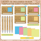 Kosiz 10 Set Wooden Sticky Note Holder Kit, Inspirational, Wood Color - Image 3