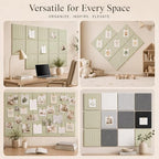 Stripe Felt Bulletin Board Tiles, Cork Board Alternative 48 x 36 in - Image 6