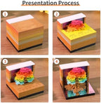 3D Calendar 2027, Desk Time Piece Calendar 2027,Tear-Away 3D Paper Art Notepad w LED Lights,Creative 3D Memo Artsy Pad Calendars, DIY Paper Carving Gift (The Tree of Dreams) - Image 6