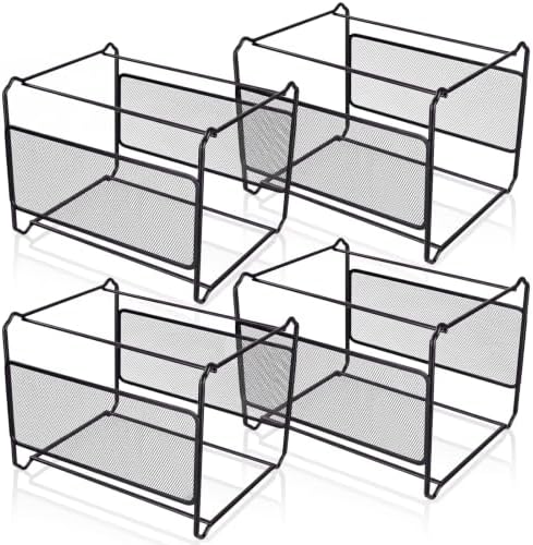Marsui 4 Pcs Hanging File Frame, Metal Mesh Hanging File Folder Organizer by Marsui
