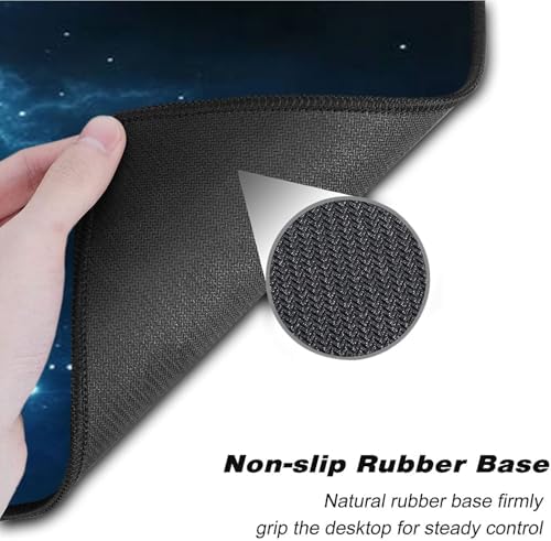 Keyboard Wrist Rest Set,Memory Foam Wrist Support Mouse Pad,31.5"x11.8" Desk Mat for Comfortable Typing & Pain Relief,Non-Slip Base for Office & Home Use - Starry Sea Turtle - Image 3