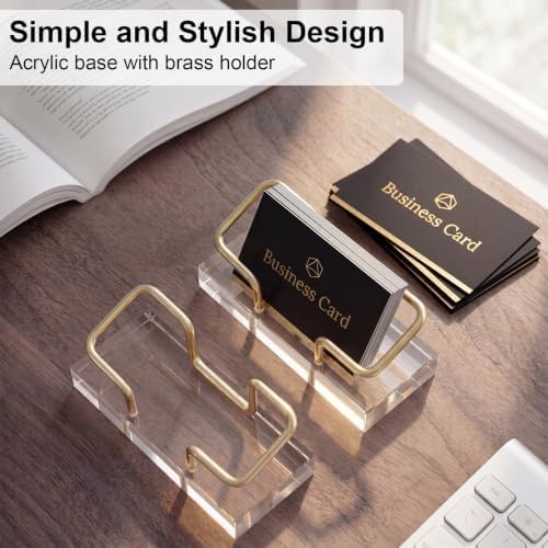 Novabright 6 Pack Acrylic Business Card Holder for Desk - Image 5