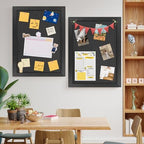 AKTOP Black Cork Board Bulletin Board with Linen 18" X 24", 2 Pack - Image 3