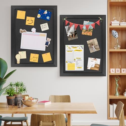 AKTOP Black Cork Board Bulletin Board with Linen 18" X 24", 2 Pack - Image 3