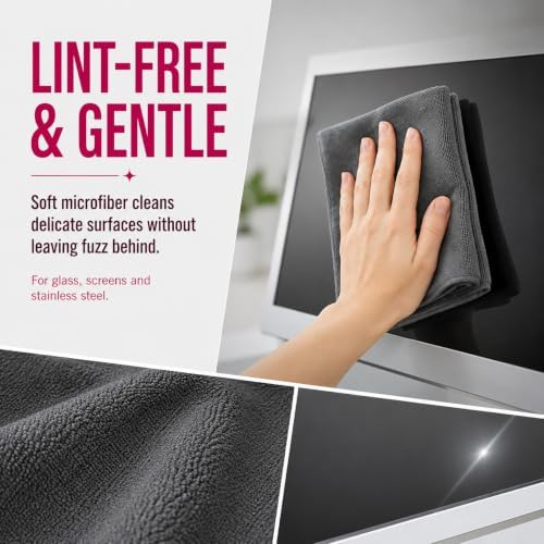 Genie Cloth Magic Cloth, Genie Magic Cleaning Cloths 6 Pack, XXL 16 x 12 Inch Microfiber Cleaning Cloths, Streak-Free & Lint-Free Magic Cloths for Windows, Glass, Stainless Steel, Screens and Cars - Image 5