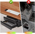 POPMOON 15 inch 2-tier Under Desk Drawer Slide Out Storage Organizer - Image 5