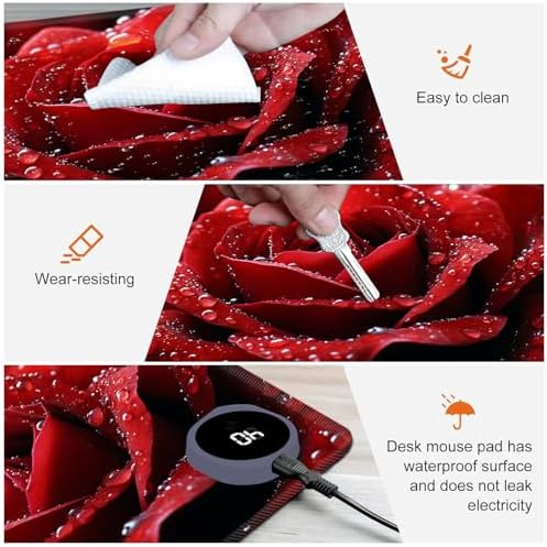 Heated Desk Pad & Mouse Pad, 3 Heat Levels, 3-Hour Auto Shut-Off - Image 4