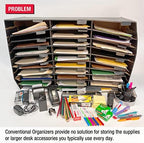 Ultimate Office TierDrop Storage Drawers, 9w x 12d x 4.75h, Set of 3, Clear - Image 2