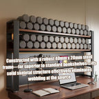 Desk Organizer with Pegboard, Desktop Shelves & Office Shelves, Desk Hutch Top Only, Adjustable Hutch for Dorm or Office, Steel Frame Display (Black, 61" L x 10" W x 26" H) - Image 6