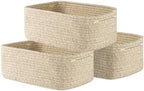 KALLAX Small Woven Storage Basket for Organizing, 13.5x9.5x5 inches, 3 Pack by KALLAX