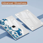CISSOOK Case for MacBook Air 15 inch 2023 2024 2025 2026 M2-M5 Great Wave - Image 3