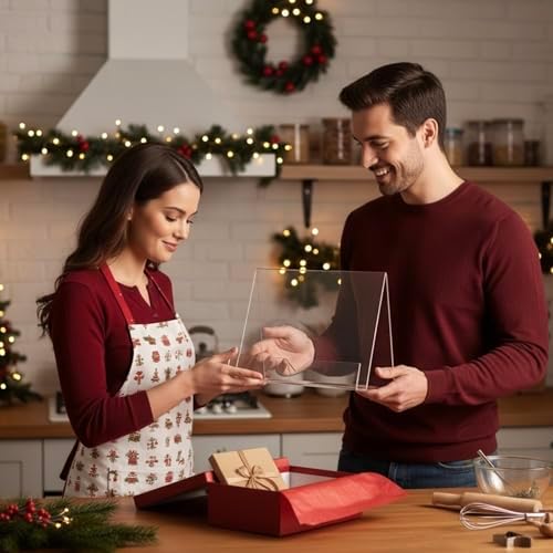 MyGift Premium Clear Acrylic Cookbook Stand & Book Display Holder - Image 7