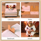 3D Calendar 2027,Time Piece Calendar 2027,Cute Rabbit 3D Art Notepad Calendars,3D Memo Pad,Tear Away Calendars,Christmas Gift,New Year Gif (Cute Wild Rabbit) - Image 4